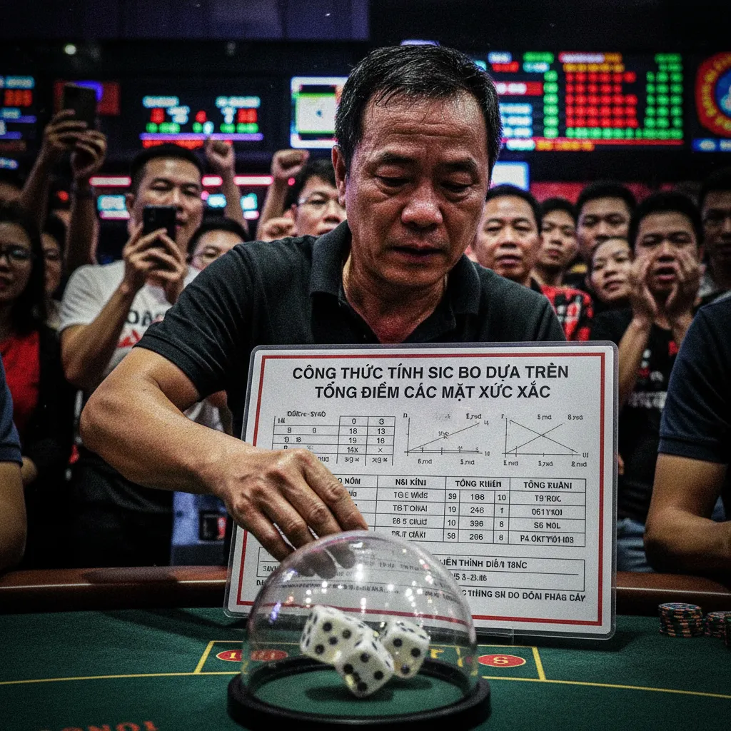 Biểu đồ phân tích xác suất các tổng điểm trong Sic Bo