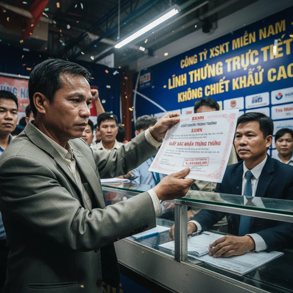 Lĩnh thưởng xổ số trực tiếp tại công ty XSKT